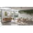 Mark Glass Top Solid Wood Base Dining Table-98494732