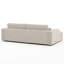 Double chaise longue Phoenix, beige