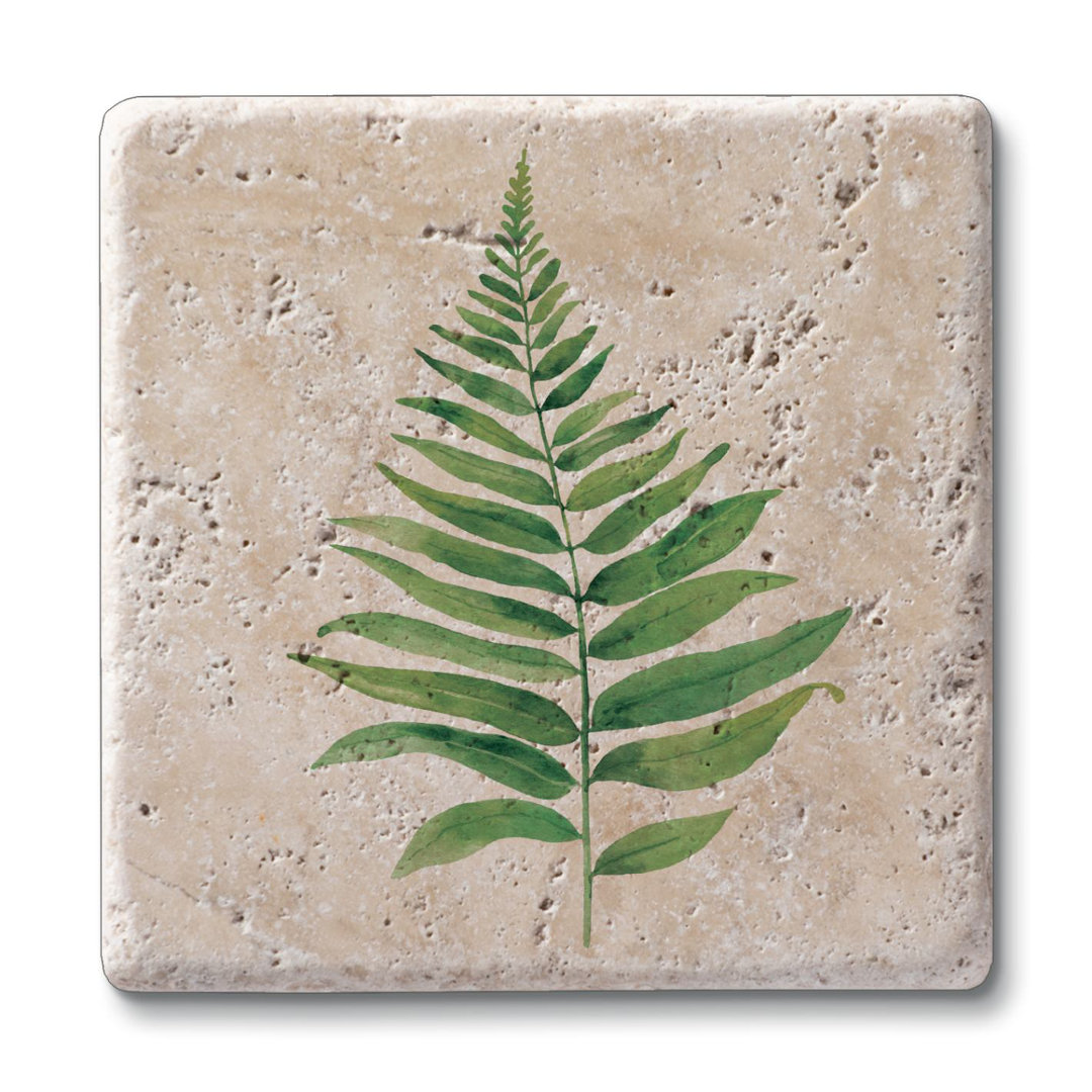 Stoneware Square 4 Piece Coaster Set (Set of 4) CounterArt
