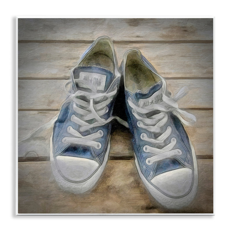 Art mural sur toile bleu denim classique par Graffi * Tee