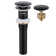 Pop Up Drain Strainer Stopper with Overflow for Bathroom Sink with Basket