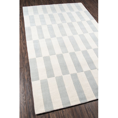 Delmar Hand Tufted Wool Geometric Indoor Rug