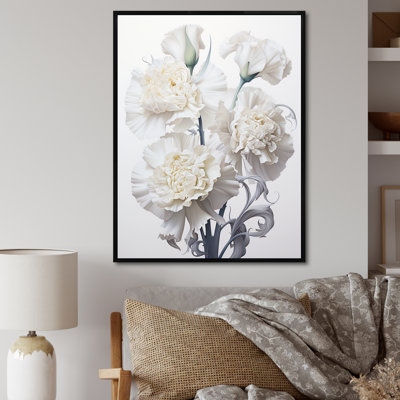 Monochromes minimalisme œillets II sur toile