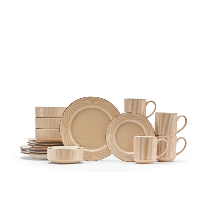 Service de table 16 pièces Solmu Sand, Sable