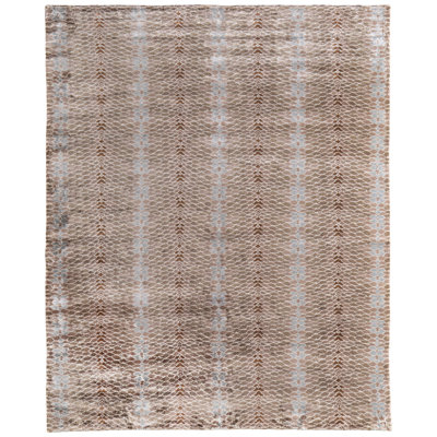 Kashgar Modern Abstract Brown Area Rug