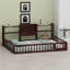 Base de lit avec tablettes de rangement peu encombrantes-800419361