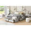 Grand lit plateforme avec 6 tiroirs de rangement, blanc antique-603941659-603941732