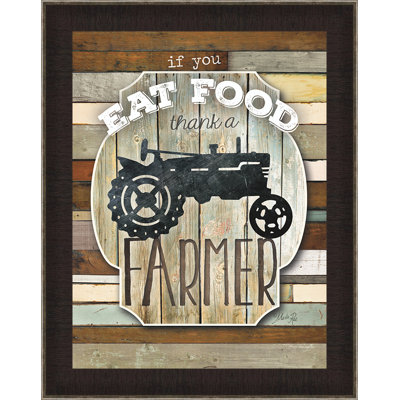 « remercier a agriculteur », impression encadrée