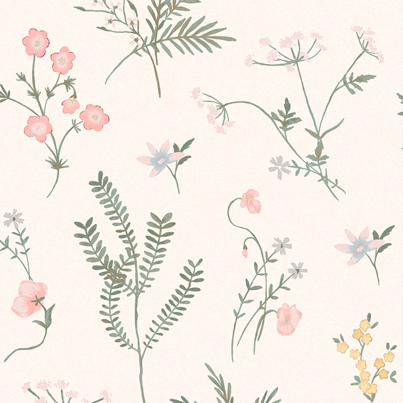 Laura Ashley Crosswell Coral Pink Wallpaper