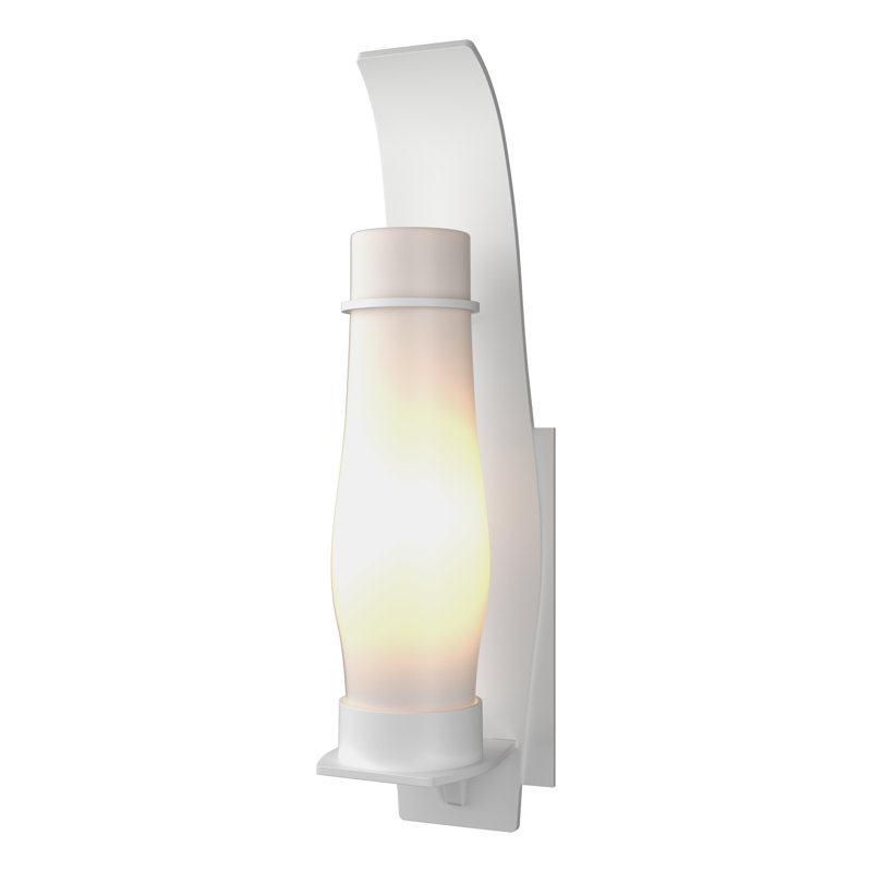 Sea Coast 1 - Bulb Outdoor Armed Sconce, Opal, 24.2" H x 6.2" W x 6.7" D, Coastal White