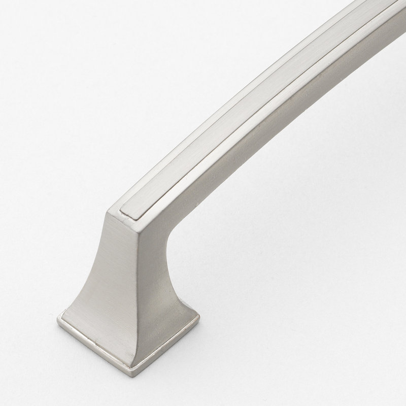 Poignée de meuble centre à centre, Nickel satiné, 3"