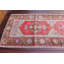Tapis de couloir turc traditionnel fabriqué à la main dans un motif géométrique rouge à motifs floraux pour la maison