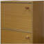 Bibliothèque / bibliothèque en bois à deux niveaux de 24 pouces de hauteur, couleur naturelle