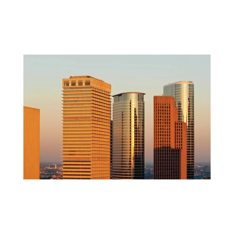 Downtown Skyline III, Houston, Texas by Michael DeFreitas - Wrapped Canvas Print, 20.32 cm H x 30.48 cm W