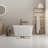 49" Acrylic Freestanding Rectangular Soaking Bathtub With Chrome Overflow And Drain-111456502