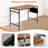 47.2” Computer Desk With Storage, Side Hooks & Adjustable Feet For Home Office-1144443926-1144443927-1144443932