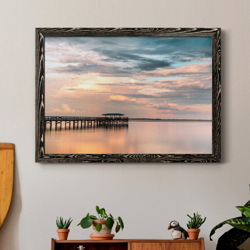 Harbour Sunset - Impression sur toile, H 37,5 po x l 27,5 po x P 1,5 po, Noir
