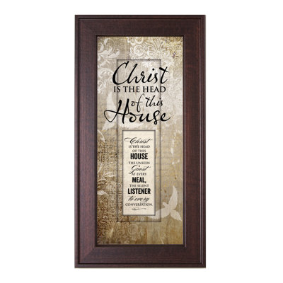 "christ is the head of this house" , impression encadrée