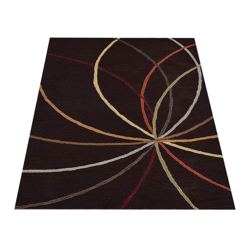 Chever Hand Tufted Wool Eco-Friendly Area Rugs - Rectangle, Brown Color, Contemporary Modern Design, High Pile Thick Handmade Anti Skid Area Rugs for Living Room, Bed Room