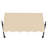 Awntech New Orleans Acrylic Fabric Fixed Awning with Iron Spear Arms-28213144-111655853