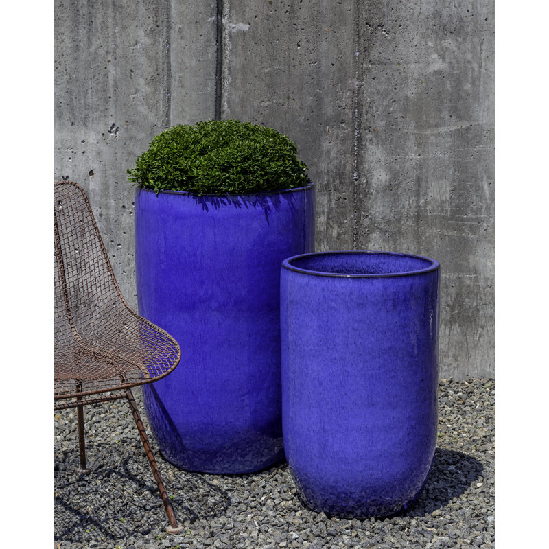 Handmade Pot Planter, Riviera Blue