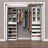 Modular Stackable Shoe Shelf Unit With Adjustable Angled Shelves And Decorative Trim For Closet Organization