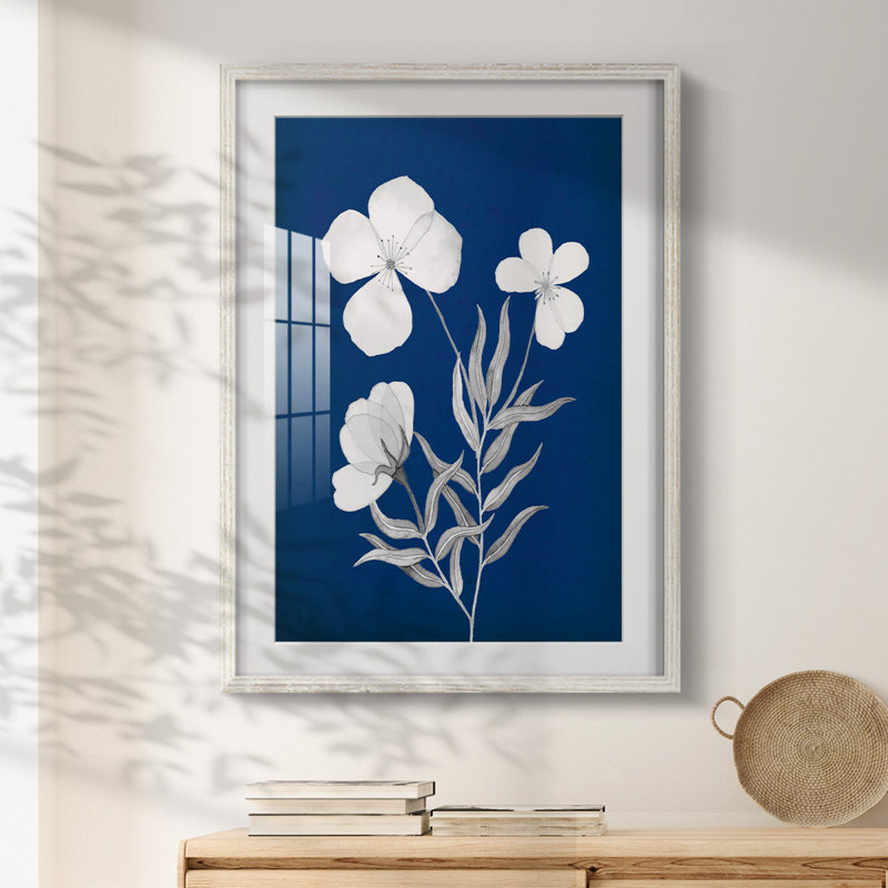 Fontvieille - Toile tendue avec châssis, H 25,5 po x l 17,5 po, Blanc