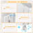Aarn Plastic Storage Bins With Lids, Stackable Storage Containers With Drawers And Doors, Folding Collapsible Storage Boxes Bins With Wheels, Closet Organizers And Storage Cabinet For Dorms, Bedroom, Living Room, Home Office