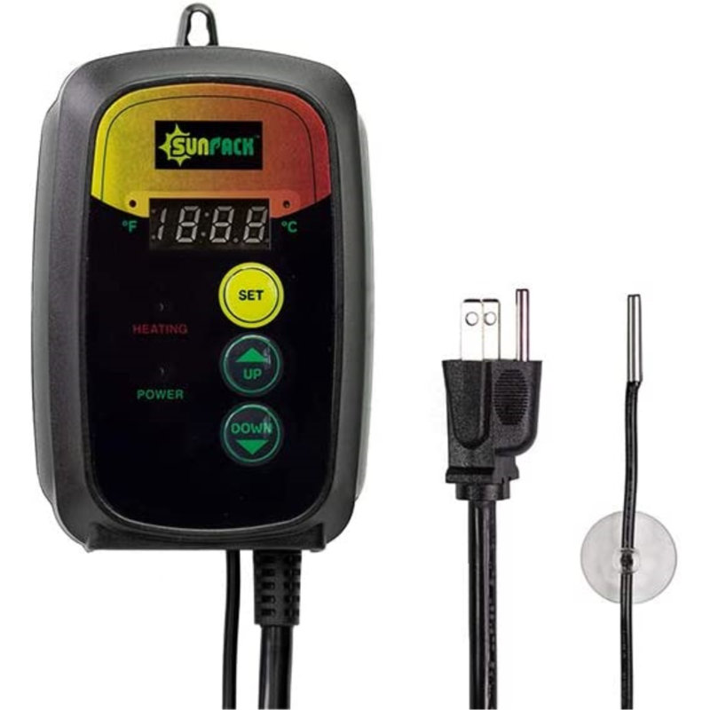 SUNPACK Digital Heat Mat Temperature Controller, Black