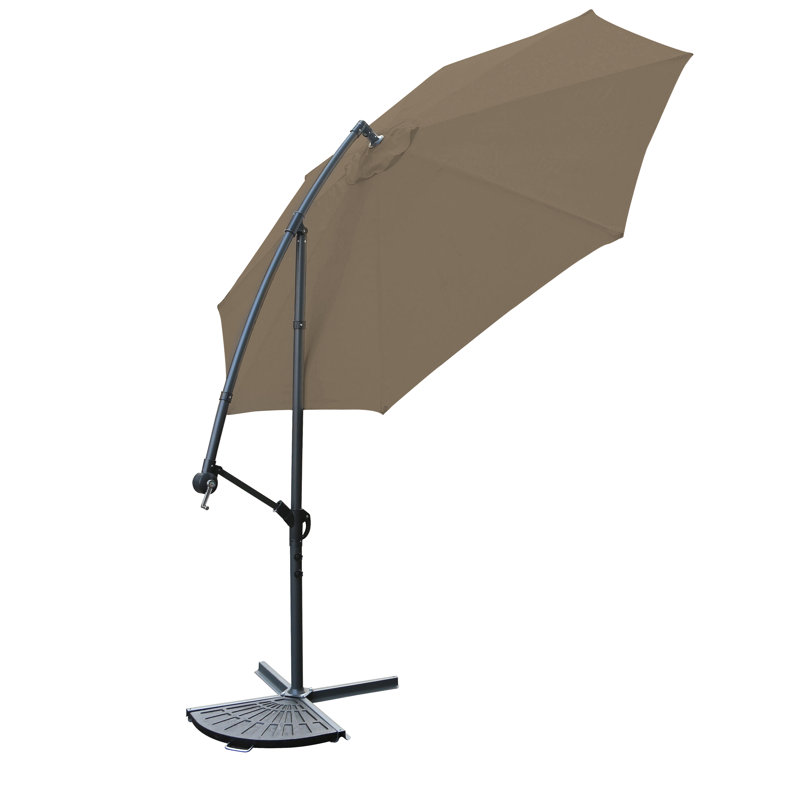 300cm Cantilever Parasol, Brown