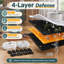 24-Piece Replacement Set containing 12 filters and 12 sponges, compatible with 50oz, 84oz, 95oz, and 108oz automatic cat and dog water dispensers.
