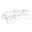 Canapé modulaire en U en chenille Cloud Design-133961600