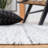 Starcher Hand Loomed Wool/Cotton Striped Rug in Light Gray-1206982658
