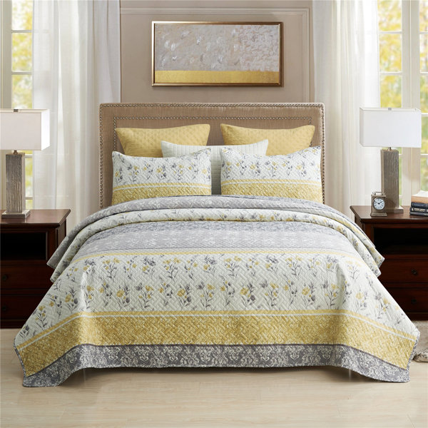 Sunflower And Teal King Bedding