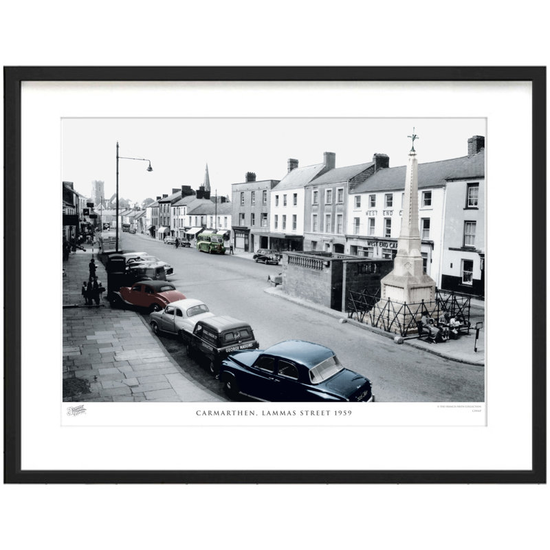Carmarthen, Lammas Street 1959 by Francis Frith - Single Picture Frame Print, 60cm H x 80cm W x 2.3cm D
