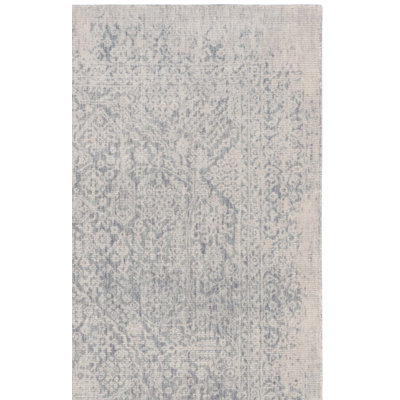 Tapis oriental gris en laine / coton tissé à la main Maharaja