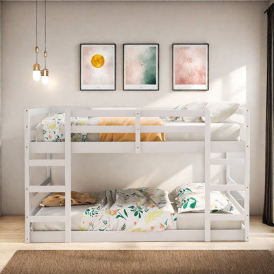 Elaris Low Solid Wood Bunk Bed by Harriet Bee