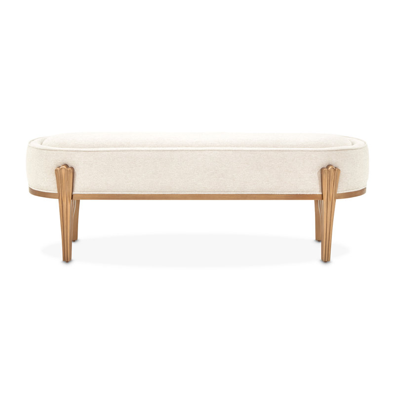 Camellia Field Upholstered Bench