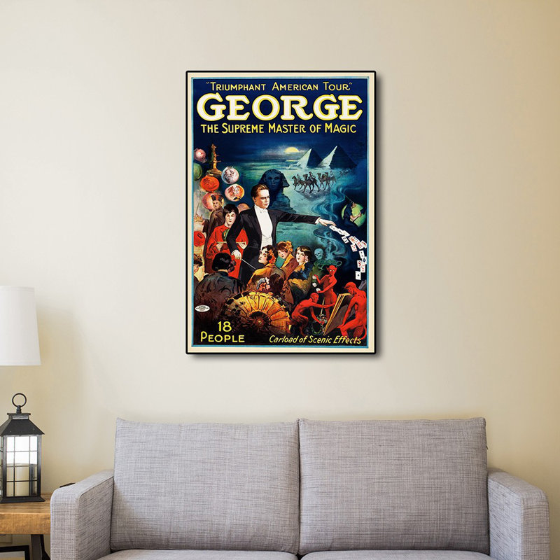 «George The Supreme Master», art mural rétro sans cadre