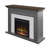 Ellington Circle 47.38'' W Electric Fireplace & Mantel Package with 4600 BTU-1180526349