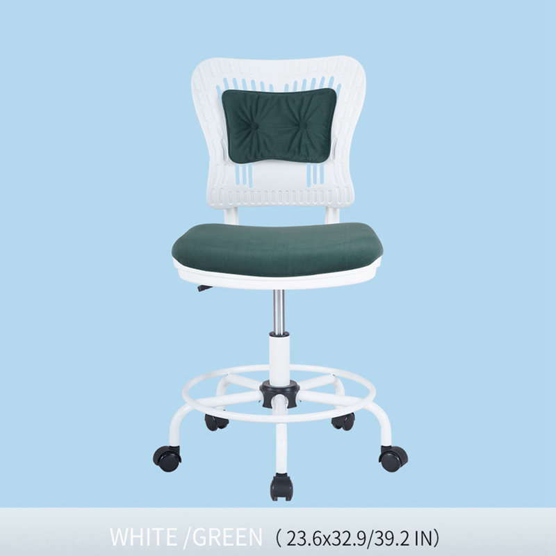Chaise de travail en tissu, Vert