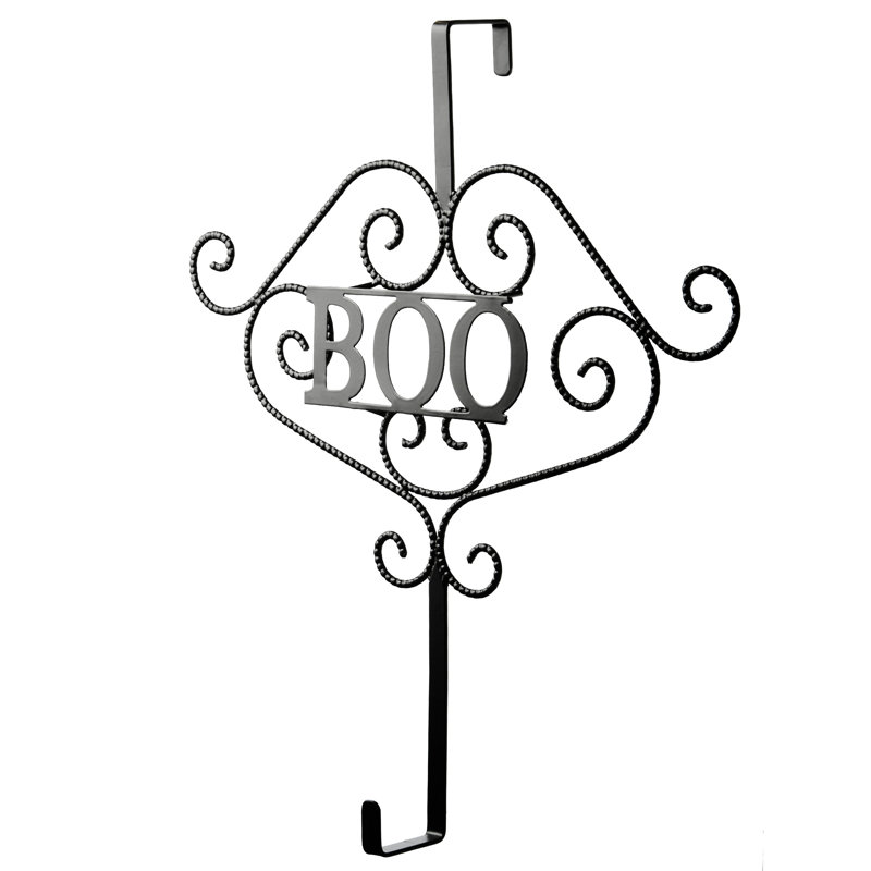 Boo 14" Metal Wreath Hanger