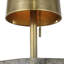 Anne-Marie Barton Runia 49" Sculpted Side Table Floor Lamp in Eclipse with Mottled Brass