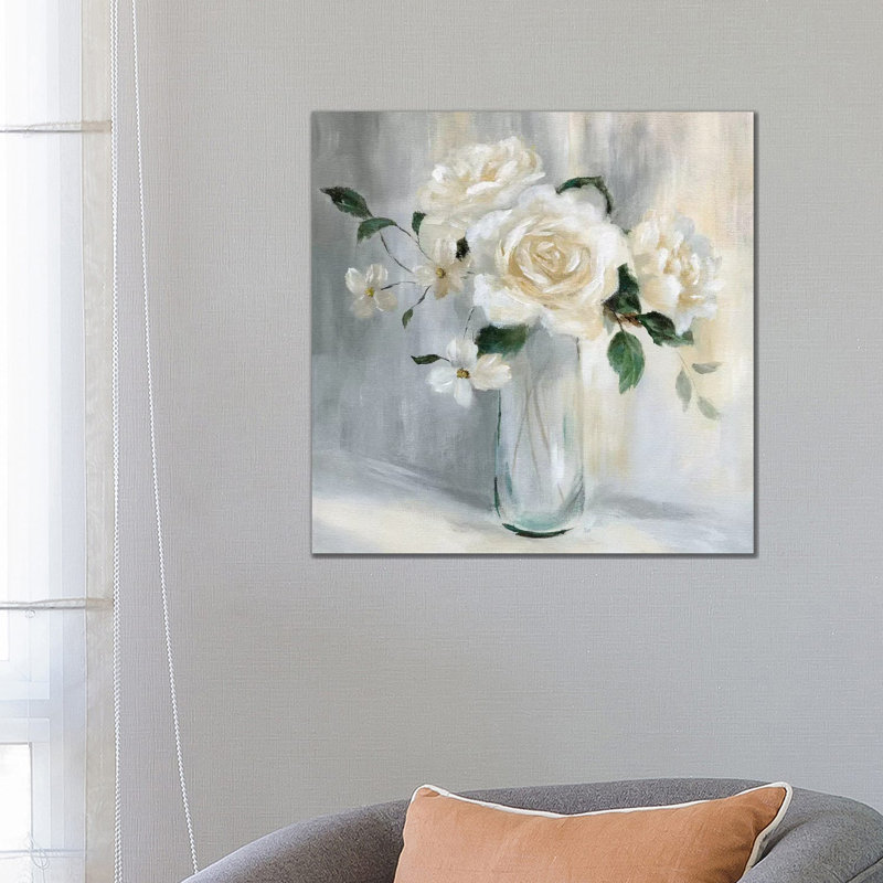 Caroline Springs Bouquet I by Nan - Painting on Canvas, Wrapped Canvas, 66.04 cm H x 66.04 cm W x 1.91 cm D