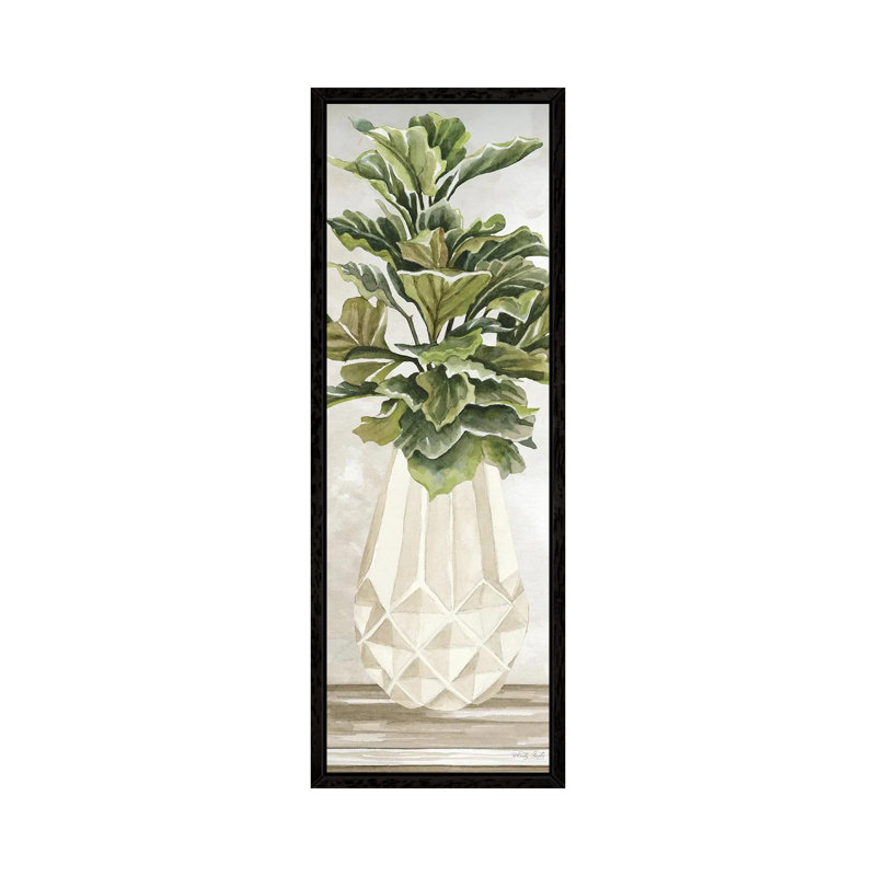 Simple Beauty II by Cindy Jacobs - Panoramic Painting on Canvas, Black Framed Canvas, 121.92cm H x 20.32cm W x 3.81cm D