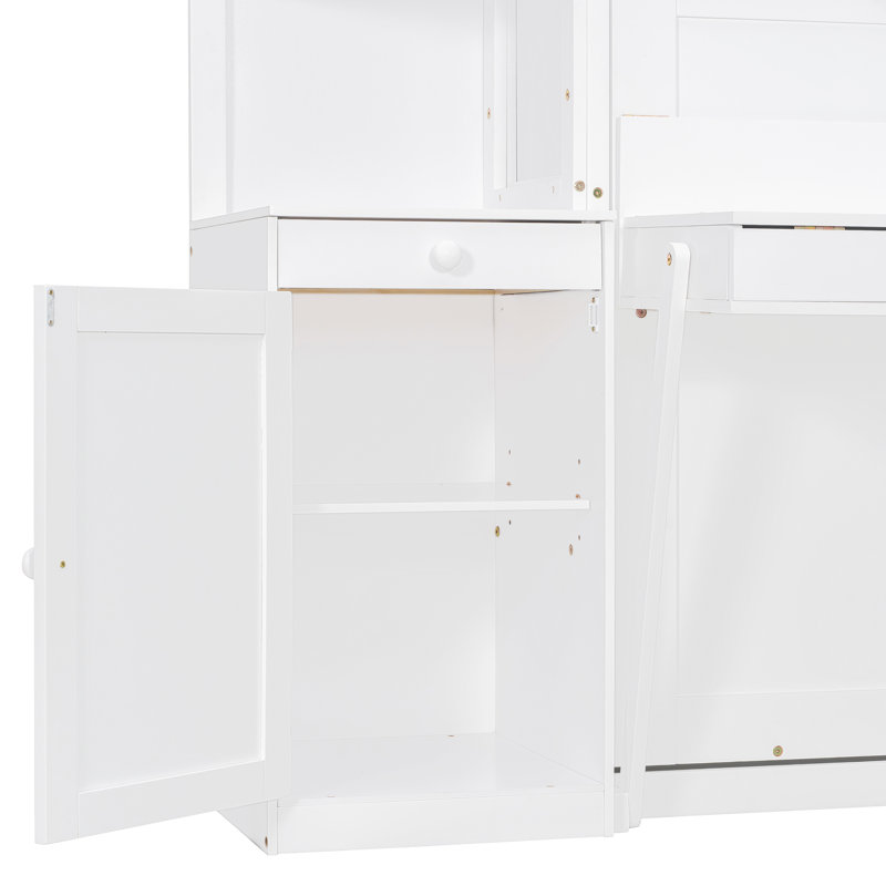 Grand lit escamotable peu encombrant, fabrication en MDF, conception moderne pour le bureau à domicile