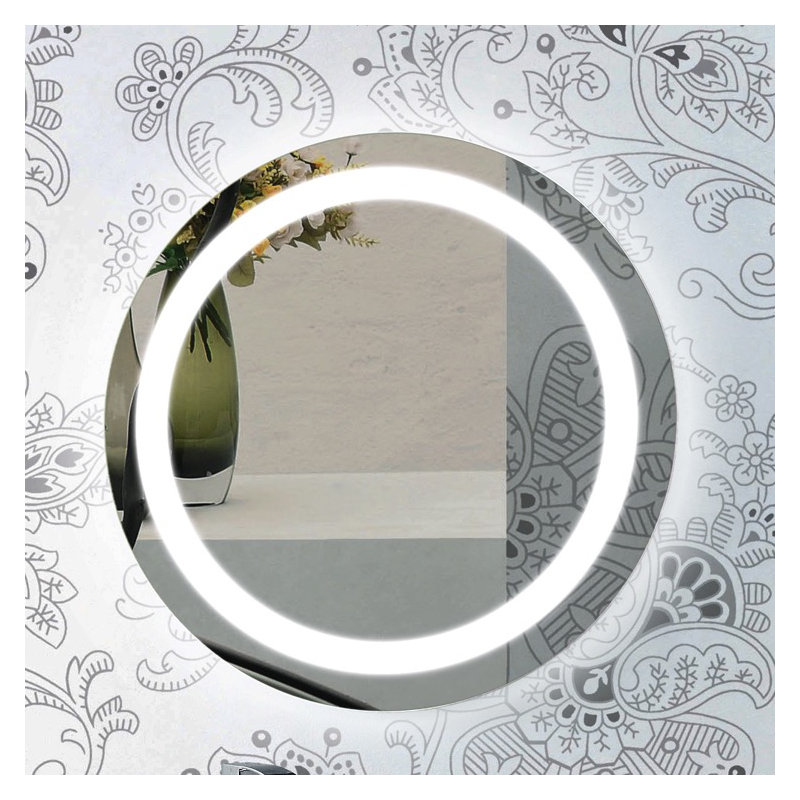 Miroir de salle de bain lumineux Meka