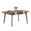 Jameila 64 " Extendable Rectangular with Solid Wood Base Dining Table