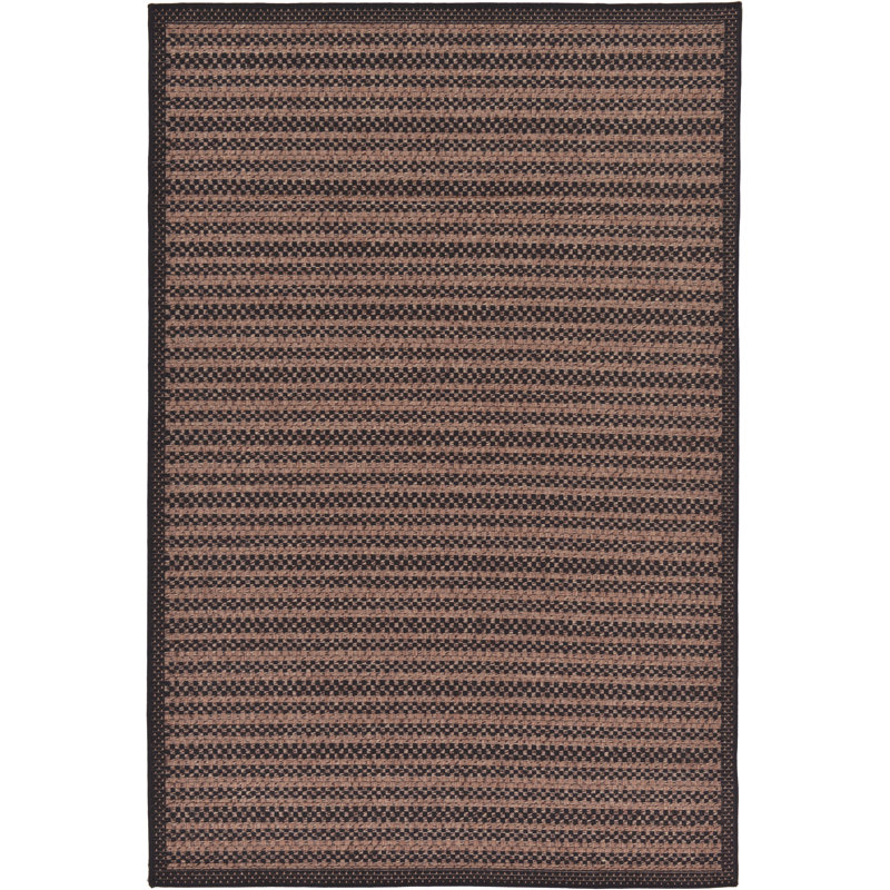 Tapis intérieur / extérieur à rayures Mokszycki, Rectangle 2 pi 2 po x 3 pi 1 po
