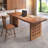 Light brown Rectangular Solid Wood writing desk